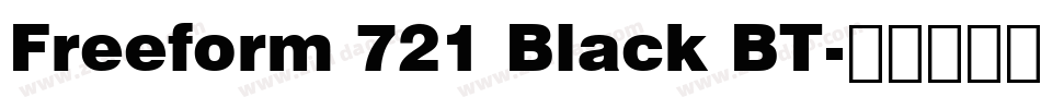 Freeform 721 Black BT字体转换